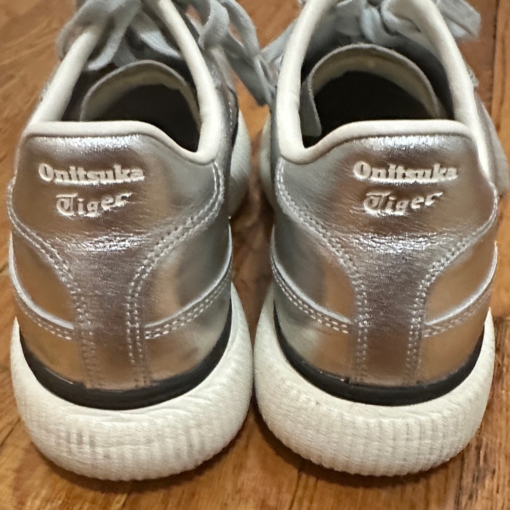 Onitsuka Tiger  Silver Metallic Sneakers